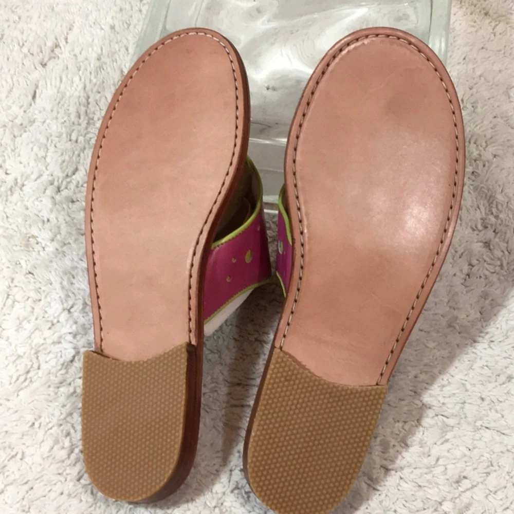 Steven Salario leather slides
